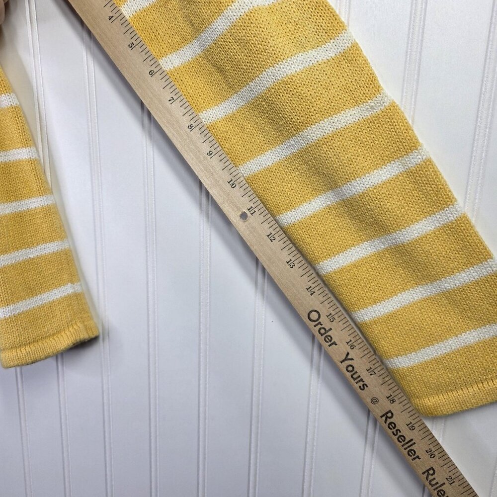 Vintage Sag Harbor Sweater Medium Yellow Lighthouse Coastal Nautical Preppy Y2K - Picture 7 of 10